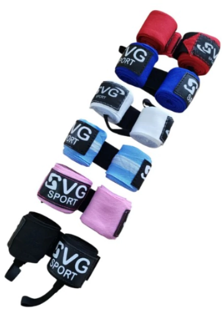 Vendas para Boxeo MMA Kick Boxing por par 3 mts cada una con abrojo y anclaje para el dedo - comprar online