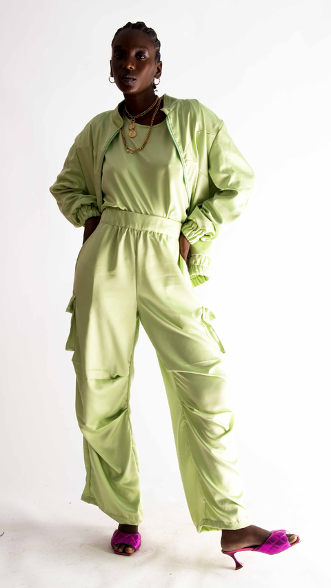 Jaqueta Acetinada Algodão Doce