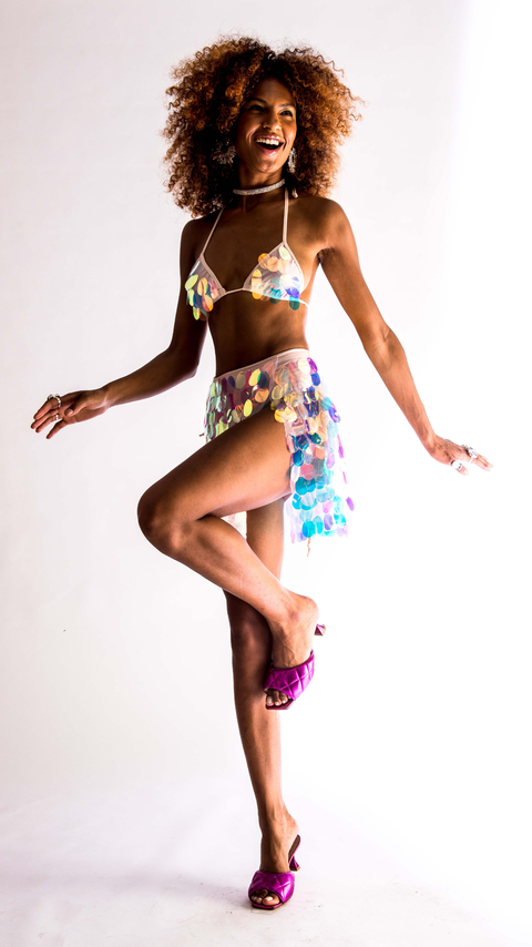 Saia Fim- Fim Paetê Fantasia Limited Edition - comprar online