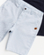 Conjunto Menino Bata Flamê + Bermuda Eco Linen Azul - Tondine