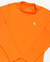Camiseta Menino Manga Longa Malha Active Proteção UV Laranja Neon