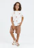 Conjunto Camiseta Full Print + Bermuda Eco Menino Marrom