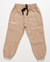 Imagem do Calça Menino Jogger Sarja Tipo Malha Bolso Sobreposto Bege