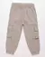 Calça Jogger Sarja Cargo Menino Cinza - Tondine