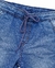 Bermuda Menino Jogger Jeans Tipo Malha Lavação Escura - comprar online