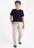 Calça Menino Jogger Sarja Areia