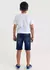 Bermuda Menino Cós com Cordão Jeans Tipo Malha - loja online