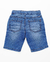 Bermuda Menino Jogger Jeans Tipo Malha Lavação Escura na internet