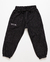Calça Menino Jogger Sarja Tipo Malha Bolso Sobreposto Preto