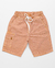 Bermuda Menino Jogger Sarja Cationizada Cargo Caramelo