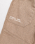 Calça Menino Jogger Sarja Tipo Malha Bolso Sobreposto Bege - comprar online