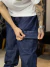 Calça Jeans FireApparel Balão Cargo Bordado Azul Forte na internet