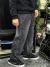 Calça Jeans Baggy Preto Estonado - Renzy