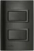 Cj. 1 Interruptor Simples + 1 Interruptor Paralelo Carbono - Revita (5TA9 9444CA)