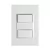 Cj. 2 Interruptores Simples 4" x 2" - Delta Mondo (5TA9 852-6PA01)