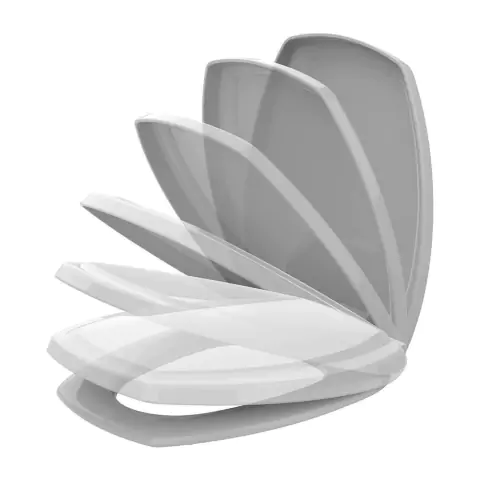 Tampa de Vaso Incepa Thema PP Soft Close Cinza - comprar online