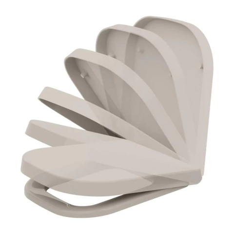 Tampa de Vaso Deca Axis Termofixo Soft Close Branco Barbante Fosco - comprar online