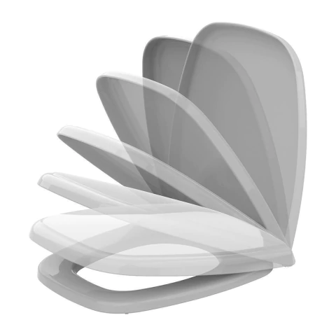 Tampa de Vaso Celite Fit Termofixo Soft Close Cinza