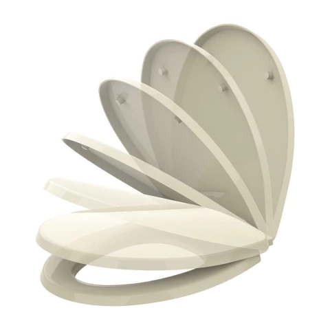 Tampa de Vaso Universal Evolution Termofixo Soft Close Creme