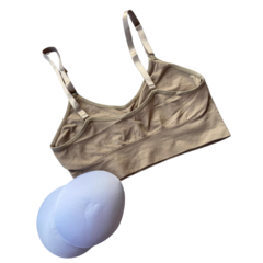 Pack 3x2 Corpiños Deportivos/Top Tira Fina Sin Costura Con Taza