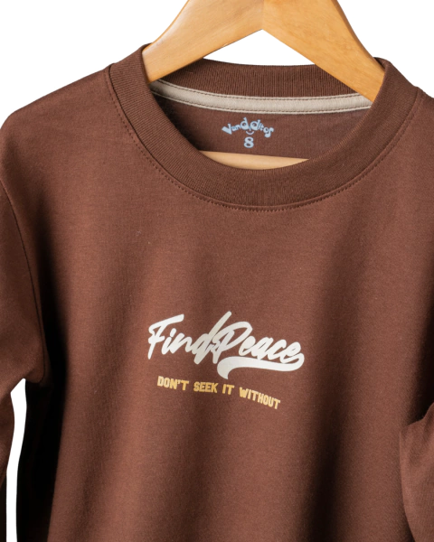 Camiseta FIND - chocolate