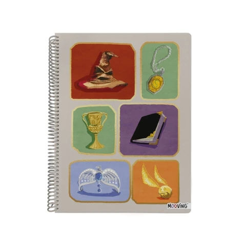 PREVENTA HARRY POTTER CUADERNO A4 CUADRO SEMIRRIGIDO