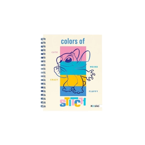 PREVENTA STITCH CUADERNO 16X21 TAPA DURA ESPIRAL