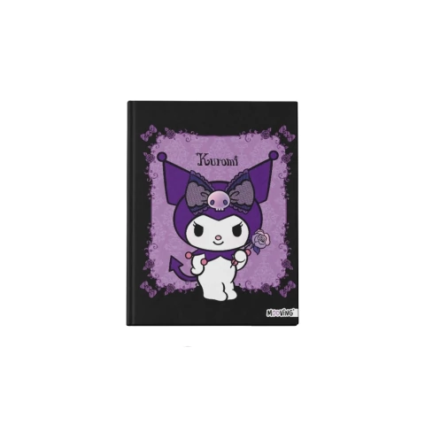 PREVENTA KUROMI CUADERNO 16X21 COSIDO TAPA DURA 48HS
