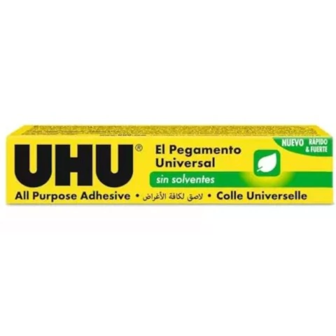 ADHESIVO UHU UNIVERSAL SIN SOLVENTE X 20ML