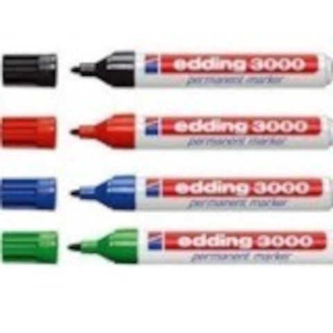MARCADOR EDDING INDELEBLE 3000 VERDE PARA REDONDA PERMANENTE