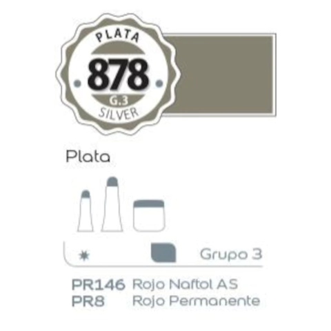 ACRILICO ALBA 18CC G3 PLATA