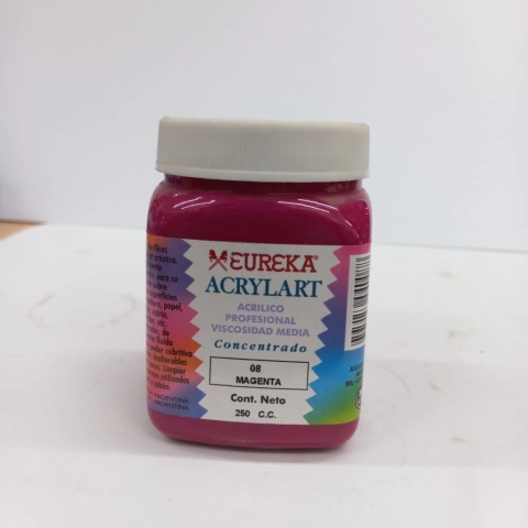 ACRILICO EUREKA X 250CC 08 MAGENTA
