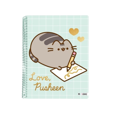 PREVENTA PUSHEEN CUADERNO A4 RAYA SEMIRRIGIDO 80 HS
