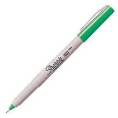 MARCADOR SHARPIE INDELEBLE ULTRA FINE VERDE PERMANENTE