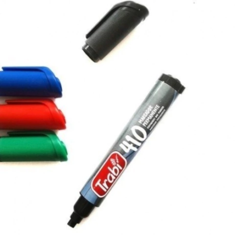 MARCADOR TRABI 410 NEGRO PERMANENTE CHANFLE