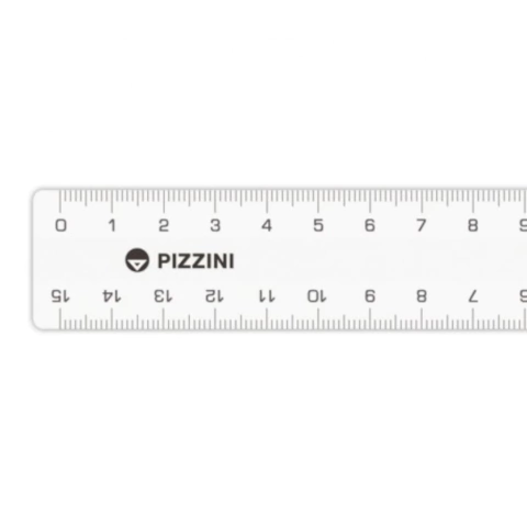 REGLA ACRILICO PIZZINI D/B X 15CM 1712