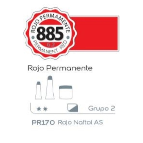 ACRILICO ALBA 18CC G2 ROJO PERMANENTE
