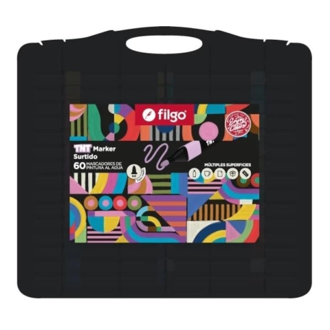 MARCADOR FILGO TNT X 60 ACRILICO AL AGUA VALIJA