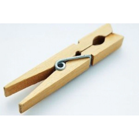 BROCHE ROPA MADERA 3.5CM NATURAL CADA UNA