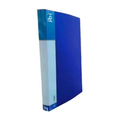 CARPETA PLASTICO OFICIO 40 FOLIOS IBI AZUL