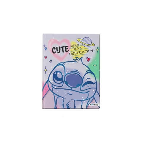 PREVENTA STITCH CUADERNO 16X21 COSIDO TAPA DURA 48HS
