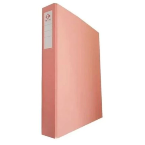 CARPETA CARTON A4 2 ARO 40MM TP PASTEL ROSA