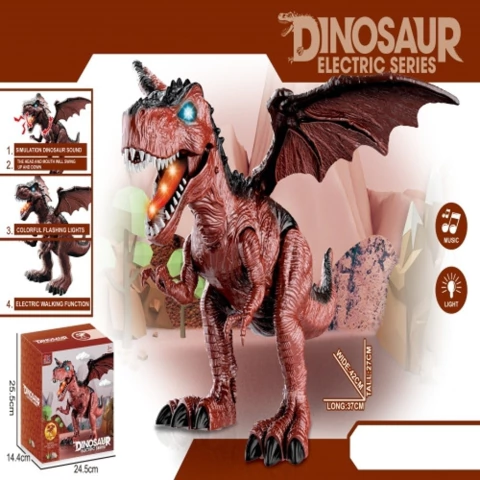 DINOSAURIO DRAGON T-REX CON LUZ Y SONIDO