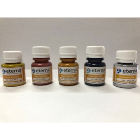 PINTURA PARA TELA ETERNA 37ML 110 METAL COBRE