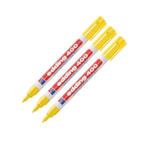 MARCADOR EDDING INDELEBLE 400 AMARILLO 0.5MM PERMANENTE