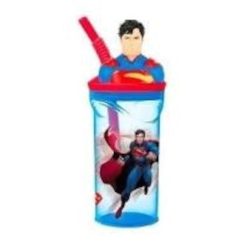 SUPERMAN VASO CON CON SORBETE Y FIGURA ARRIBA