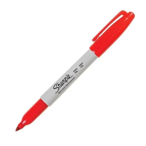 MARCADOR SHARPIE INDELEBLE FINE ROJO FUGAZ