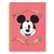 MICKEY CUADERNO 16X21 TAPA DURA ESPIRAL 80 HOJAS