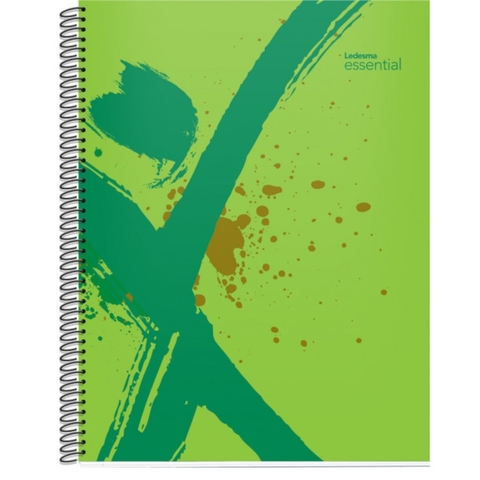 CUADERNO LEDESMA ESSENTIAL A4 RAYADO 84HS VERDE
