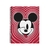 MICKEY CUADERNO 16X21 CON ESPIRAL RAYADO